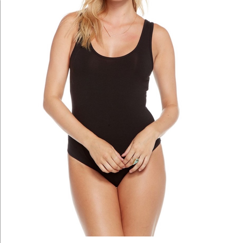 Basic Double Scoop Neck Bodysuit